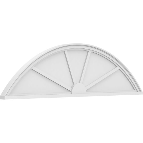 Segment Arch 4 Spoke Architectural Grade PVC Pediment, 64